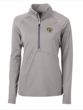Cutter & Buck Jacksonville Jaguars Adapt Eco Knit Half-Zip Pullover